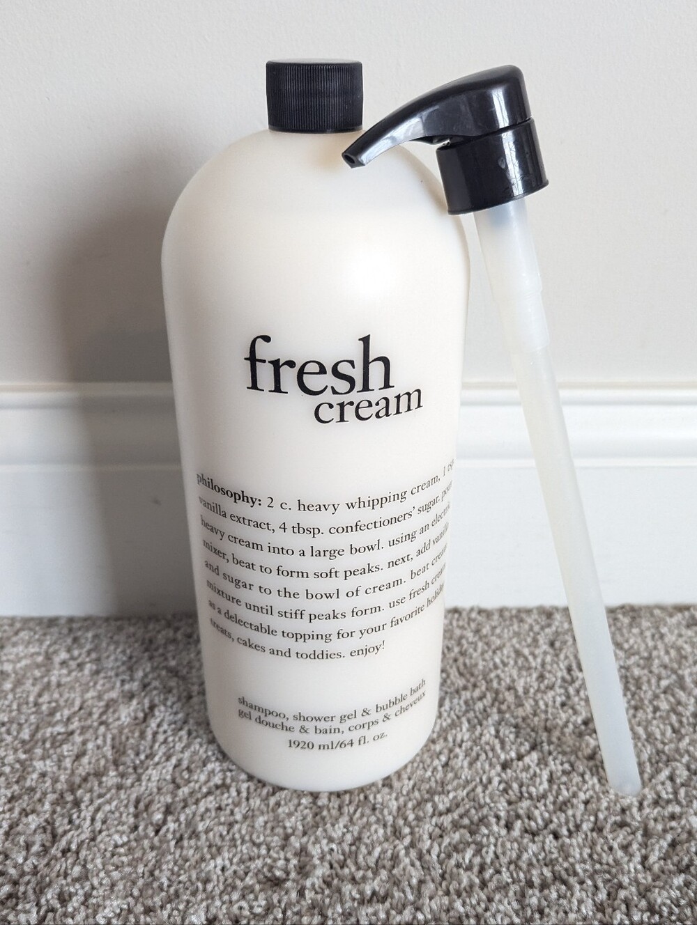 NEW Philosophy Fresh Cream Mega Sized 64 oz